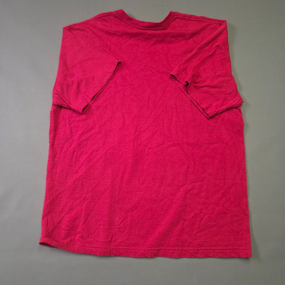 Funny Santa Sled Windshield Red Graphic T-Shirt Mens XL Holiday Humor Tee - Picture 3 of 5